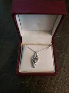Helzberg Diamonds Diamond Silver Chain Necklace - Picture 1 of 3