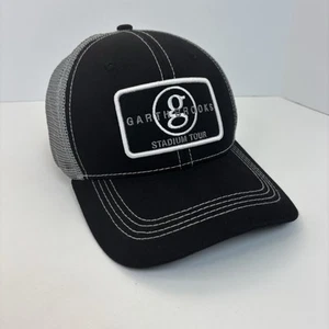 Garth Brooks Stadium Tour Snapback Trucker Cap Hat / Adjustable Black Grey - Picture 1 of 13