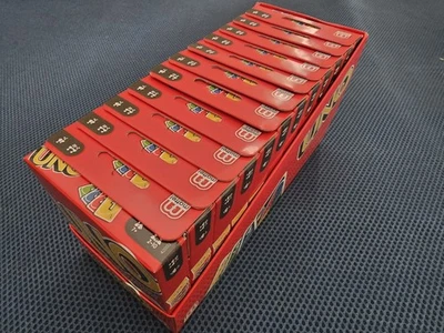12x Mattel UNO Card Game with Customizable Wild Cards Brand New Tray of 12 Units - Image 1 of 4