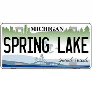 Letrero de metal Spring Lake Michigan - Imagen 1 de 1