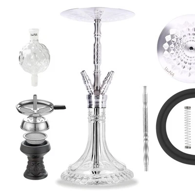 Luna Hookah Adamaris 2.0 Shisha Wasserpfeife Edelstahl Komplettset Edles Design - Bild 1 von 4