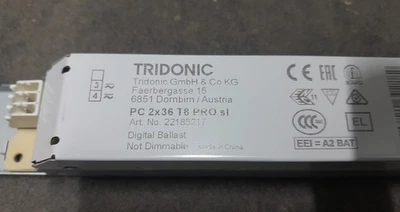 Tridonic PC 2x36 T8 PRO elektonisches Vorschaltgerät 1Stück  NEU/OVP - Bild 1 von 4