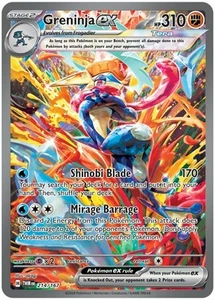 NM-Mint Greninja ex - 214/167 - Special Illustration Rare Pokemon Twilight Masqu - Picture 1 of 1