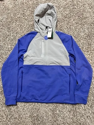 Ralph Lauren RLX 1/2 Cremallera Golf Sudadera con Capucha Absorbente Azul Gris Para Hombre Talla Mediana Foto 1 de 4