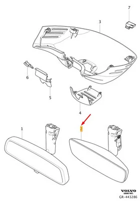 VOLVO XC40 Interior Rear View Mirror 32368571 NEW GENUINE - Image 1 of 2