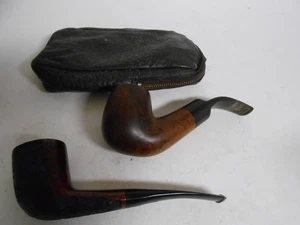 Vintage Tobacco estate Pipe Lot TinderBox Sahara & Irish Seconds Finsbury Pouch - Picture 1 of 16