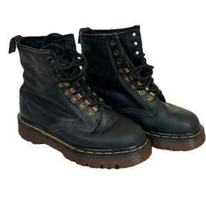 Dr. Martens 8096 A32 England Made Combat Boots MIE Black Leather UK3/US5 Women’s - Picture 1 of 21