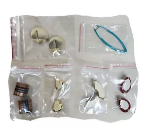 Lot of 6 Earrings Post No Backs Included Assorted Sizes and Shapes - Picture 1 of 11