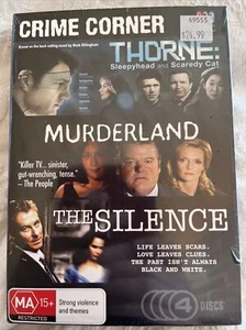 Crime Corner - Thorne / Murderland / The Silence - ABC TV - 4 DVD - New - Picture 1 of 3
