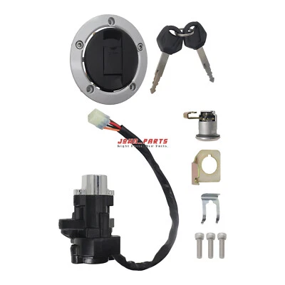 Fits SUZUKI GSXR750 600 2004-2005 Ignition Switch Fuel Gas Cap Seat Lock Key Set - Image 1 of 4