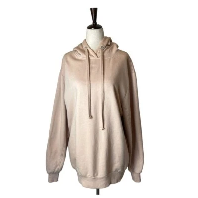 Zara Sweatshirt Women Small Pink Hooded Oversized Pullover Athleisure Athletic - Image 1 of 4