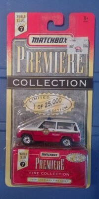 Matchbox Premiere - Series 7 - Jeep Cherokee Fire Chief  - Image 1 of 2