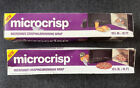 2 BOXES MICROCRISP MICROWAVE CRISPING BROWNING WRAP 10.5
