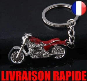 Porte clés moto homme métal chaîne voiture 4 couleurs bijoux Harley Yamaha Gsxr - Picture 1 of 4