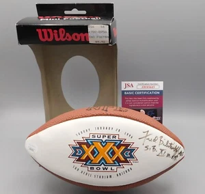 FRED BILETNIKOFF Signed Super Bowl XXX Mini Football ~ JSA Certified Authentic - Picture 1 of 4