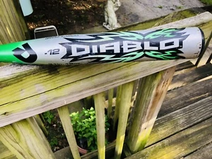 DeMARINI Diablo￼ [ 31/19  Dx1  -12 ALLOY BASEBALL BAT ]  YOUTH - Picture 1 of 7