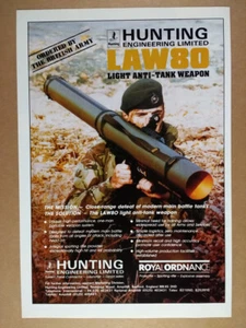1987 LAW 80 Light Anti-Tank Weapon vintage print Ad - Picture 1 of 1
