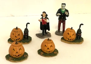 Lemax Spooky Town Halloween Miniature Figures Lot of 6 - Picture 1 of 10