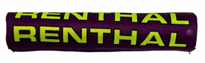 RENTHAL BARPAD MOUSSE DE GUIDON TRIAL nylon (Vintage) 195mm violet/jaune bar pad - Photo 1/2