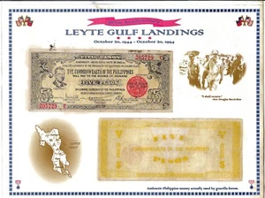 Juego de monedas laminadas billete de emergencia Iloilo de 5 pesos 1942 Estados Unidos Filipinas Segunda Guerra Mundial - Imagen 1 de 4