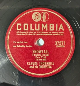 CLAUDE THORNHILL - AUTUMN NOCTURNE / SNOWFALL - COLUMBIA 78 RPM - Picture 1 of 3