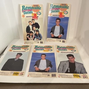 5 Vintage NKOTB New Kids On The Block abnehmbare Aufkleber Cling Art, nie benutzt! - Bild 1 von 9