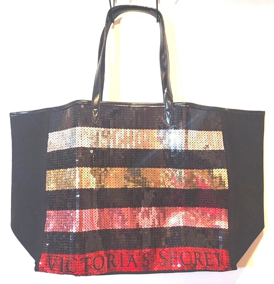 Victoria's Secret Tote Bag Bling Sequin Pouch Black Friday 2017 Tb47