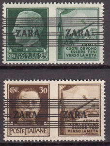 Yugoslavia Zara Mail Yvert 24/25 MNH With Vignette Patriotic - Picture 1 of 1