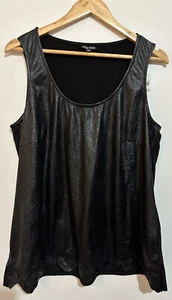 CITY CHIC Size M Women’s Top Blouse Black Sleeveless Round Neck - Picture 1 of 9