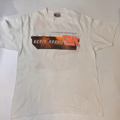Vintage Kevin Harvick Reese’s #21 Full Print Shirt NASCAR Mens M  Hershey’s KISS - Image 1 of 4