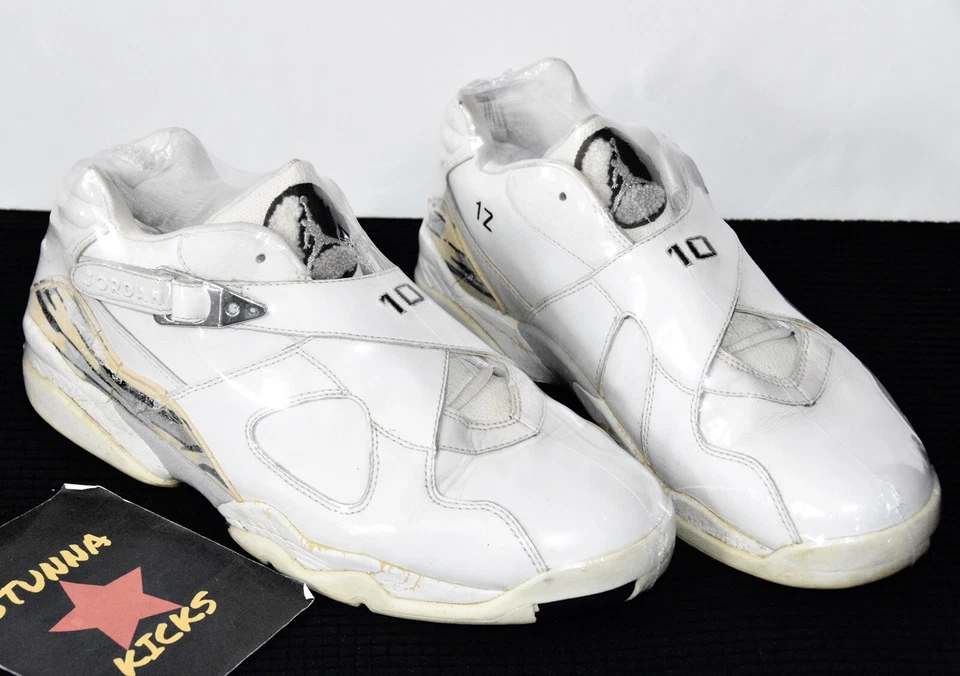 PROMO 2003 Nike Air Jordan 8 Low PE BIBBY SAMPLE size 12 RARE bred kaws unc Dmp - Image 1 of 4