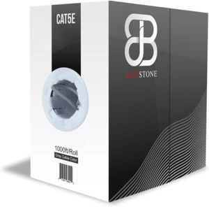 -600002 1000ft CAT5e 4/UTP Ethernet LAN Cable 24AWG Network Wire (Gray) - Picture 1 of 3