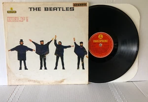 The Beatles HELP 1967 Parlophone Label errors STEREO sticker Venezuela G+/VG - Imagen 1 de 17