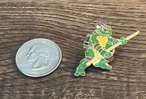 Vintage Rare 80s TMNT Donatello Teenage Mutant Ninja Turtles Lapel Button Pin - Picture 1 of 2