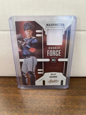 RILEY ADAMS 2022 ABSOLUTE ROOKIE FORCE Patch # /199 NATIONALS - Image 1 of 2