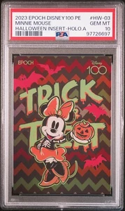 2023 EPOCH DISNEY100 EDICIÓN PREMIER INSERTO HALLOWEEN/200 HW-03 MINNIE MOUSE - Imagen 1 de 2