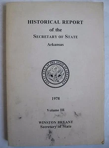 Historical Report of the Secretary of State Arkansas 1978 V iii History maps - Picture 1 of 9