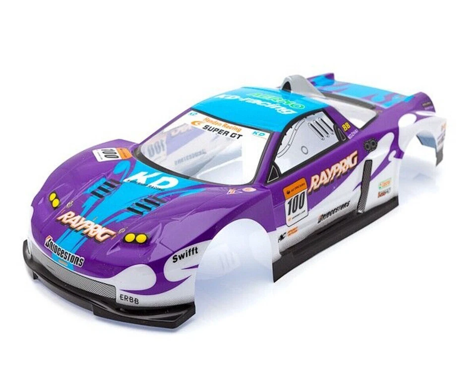 1/10 Onroad Rc Car 190mm Body Shell For Tamiya tt01 tt02 tt01e Hpi Rs4 Sprint - Image 1 of 4