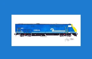 MTA Metro-North P32ACDM 201 Conrail 11"x17" Passepartoutdruck von Andy Fletcher signiert - Bild 1 von 1
