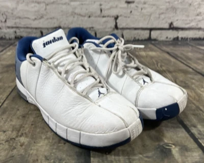 Zapatos deportivos Nike Air Jordan TE-2 azules y blancos - talla 7 Foto 1 de 4