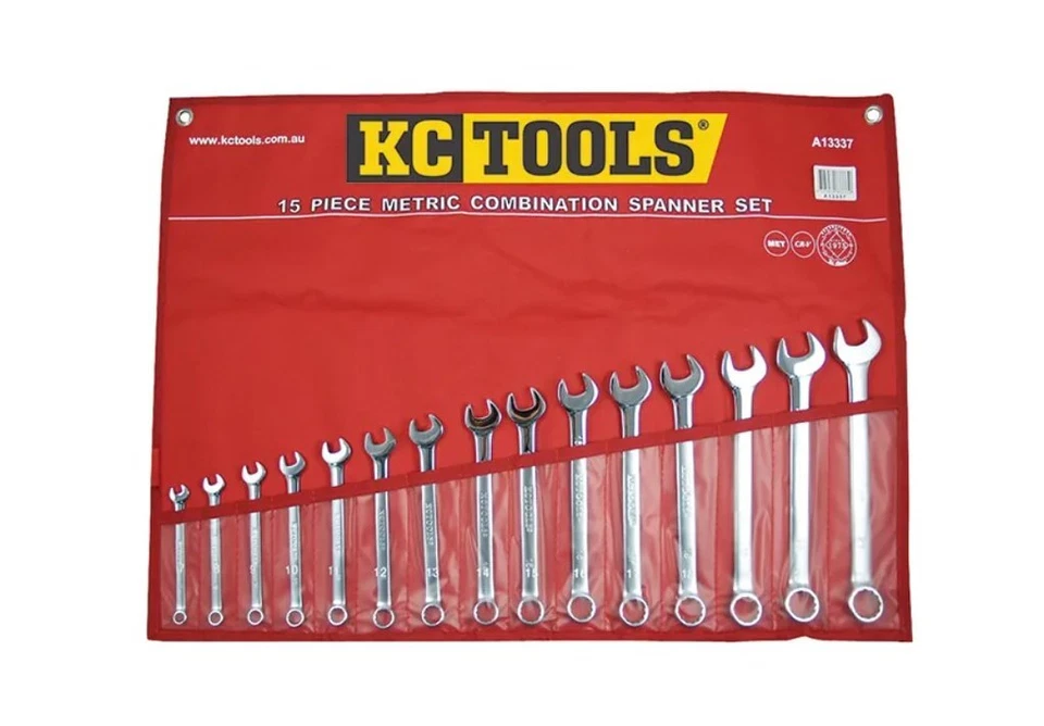 15 Piece KC Tools Combination Spanner Set Metric 7-21mm No Gap Metric A13337 - image 1 of 1