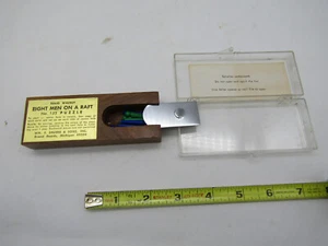 Vintage Drueke Wooden Puzzle • Eight Men On A Raft • Brain Teaser • Grand Rapids - Picture 1 of 4