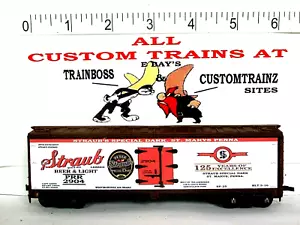 HO SCALE CUSTOM LETTERED STRAUB BREWERY BEER 🍺🍺🍺🍺 REEFER B 1 - Picture 1 of 15