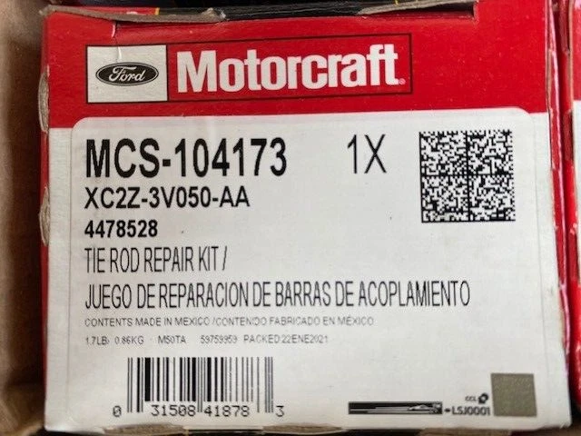 Genuine Motorcraft MCS-104173 Tie Rod Repair Kit (NEW) - Image 1 of 1