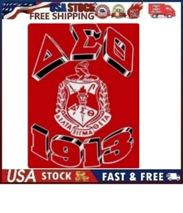 Delta Sigma Theta 1913 Pillowcase Cover Two Sided Print Invisible Zipper 17"x17" - Picture 1 of 11