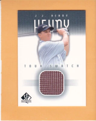 J.J. HENRY #JJ-TS 2001 SP AUTHENTIC GOLF TOUR SWATCH PGA TOUR NM-MT - Image 1 of 2