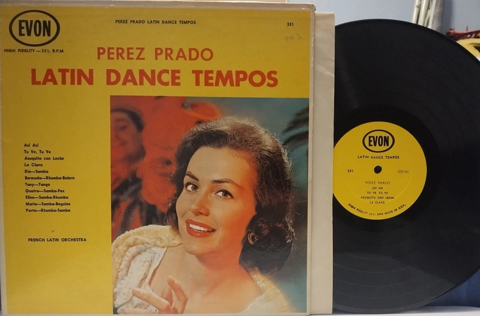 PEREZ PRADO "Latin Dance Tempos" RARE 1958 EVON LP Rumba/Samba CHEESECAKE Hear! - Image 1 of 4