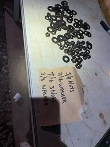 Muttern Unterlegscheibe Sortimente schwarz 3/8 Muttern 7/16 Unterlegscheibe 7/16 Muttern 3/8 Unterlegscheibe  - Bild 1 von 5