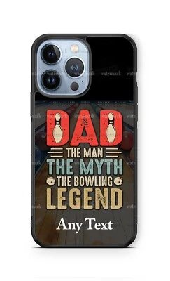 Funda protectora personalizada para teléfono celular DAD The Bowling Legend se adapta a iPhone Samsung regalo Foto 1 de 4