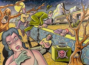 TREE NIGHTMARE ** MIKE BENNETT'S ORIGINAL ART (2025) 02/24/25 - Picture 1 of 1